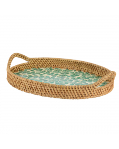 Oval Rattan Milk Glue Tray (36 cm)