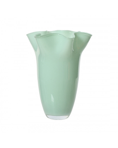 Light Green Milky Spray Glass Vase (29 cm)