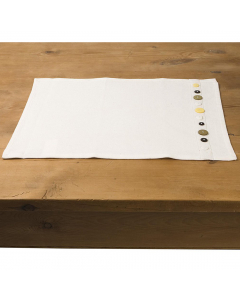 Ivory Button Placemat Set 4pcs (45 cm)
