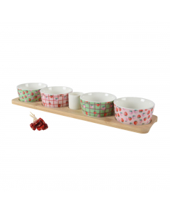 Bamboo Strawberry Tapas Set (40 cm)