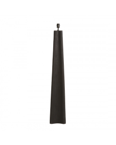 Matt Black Navelli Wood Floor Lamp (125 cm)