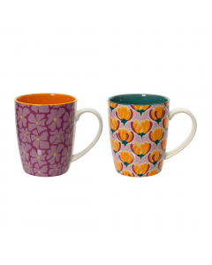 Two Colour Porcelain Mug (10 cm) Each At