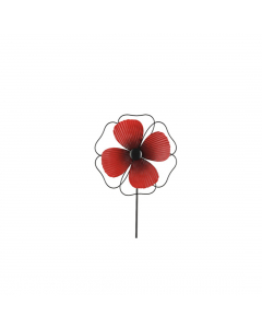 Iron Poppy Garden Stick (91 cm)