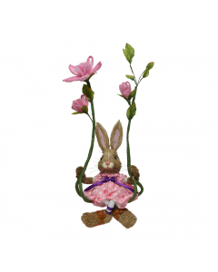 Pink Grass Bunny Swing (68 cm)