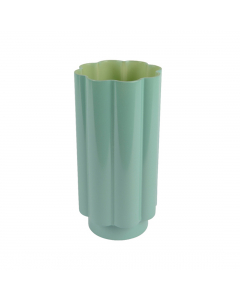 Blue Milky Finish Glass Vase (30 cm)