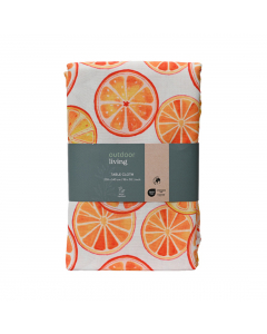 Orange Printing Polyester Tablecloth (250 cm)