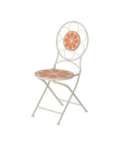 Orange Iron Outdoor Chair (92 cm)