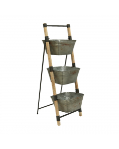 Iron Rack With 3 Storage Shelves (116 cm)