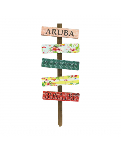 MDF sign on pick with text h100cm