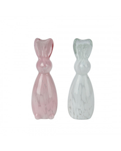 Glass Rabbit Figurine Colors (24.5 cm) - Each At