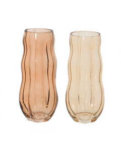 Transparent Spray Glass Vase (22 cm) - Each At