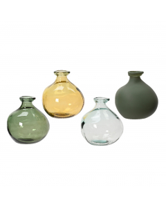 Recycled Glass Vase 4 Colors (18 cm) - Each At