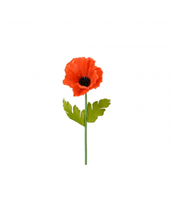 Green Poppy Polyester Flower (140 cm)