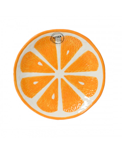 Shiny Orange Dolomite Breakfast Plate (16 cm)