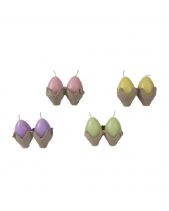 Egg Paraffin Candle 4 Colors (6.4 cm) - Each At