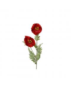 Large Red Poppy Stem (106 cm)