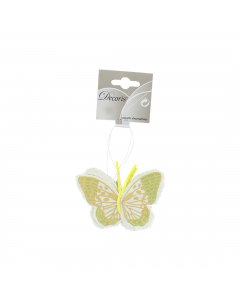 Cotton Butterfly With Hanger - Each At (9 cm)