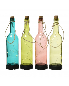 Led solar bottle 4 colors warm white