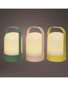 LED Plastic Lantern 3 Colors (18 cm) - Each At