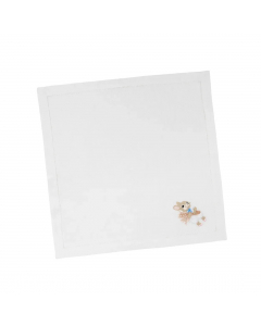 Embroidered Bunny Square Topper (40cm)