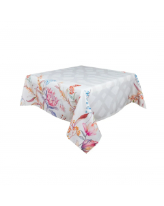 Pink Floral Square Tablecloth (200cm)