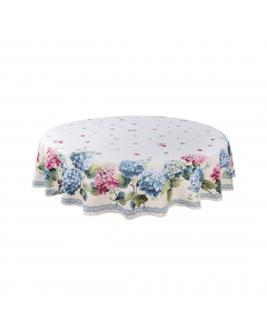 Blue Hydrangea Round Tablecloth (180cm)