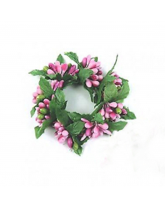 Berry Candle Ring Small Pink