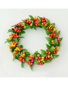 Berry Candle Ring Large Orange