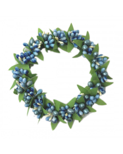 Berry Candle Ring Large Blue