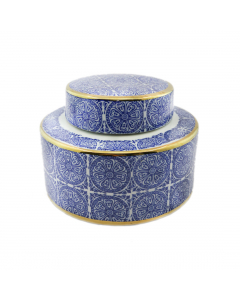 Blue Porcelain Jar (15.5 cm)