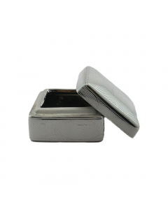Silver Porcelain Box (6 cm)