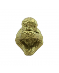 Gold Mute Monkey Ornament