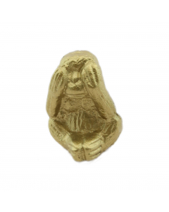 Gold Blind Monkey Ornament