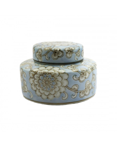 Blue Porcelain Jar (12 cm)