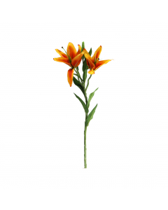 Orange Lily Spray x2 (60 cm)
